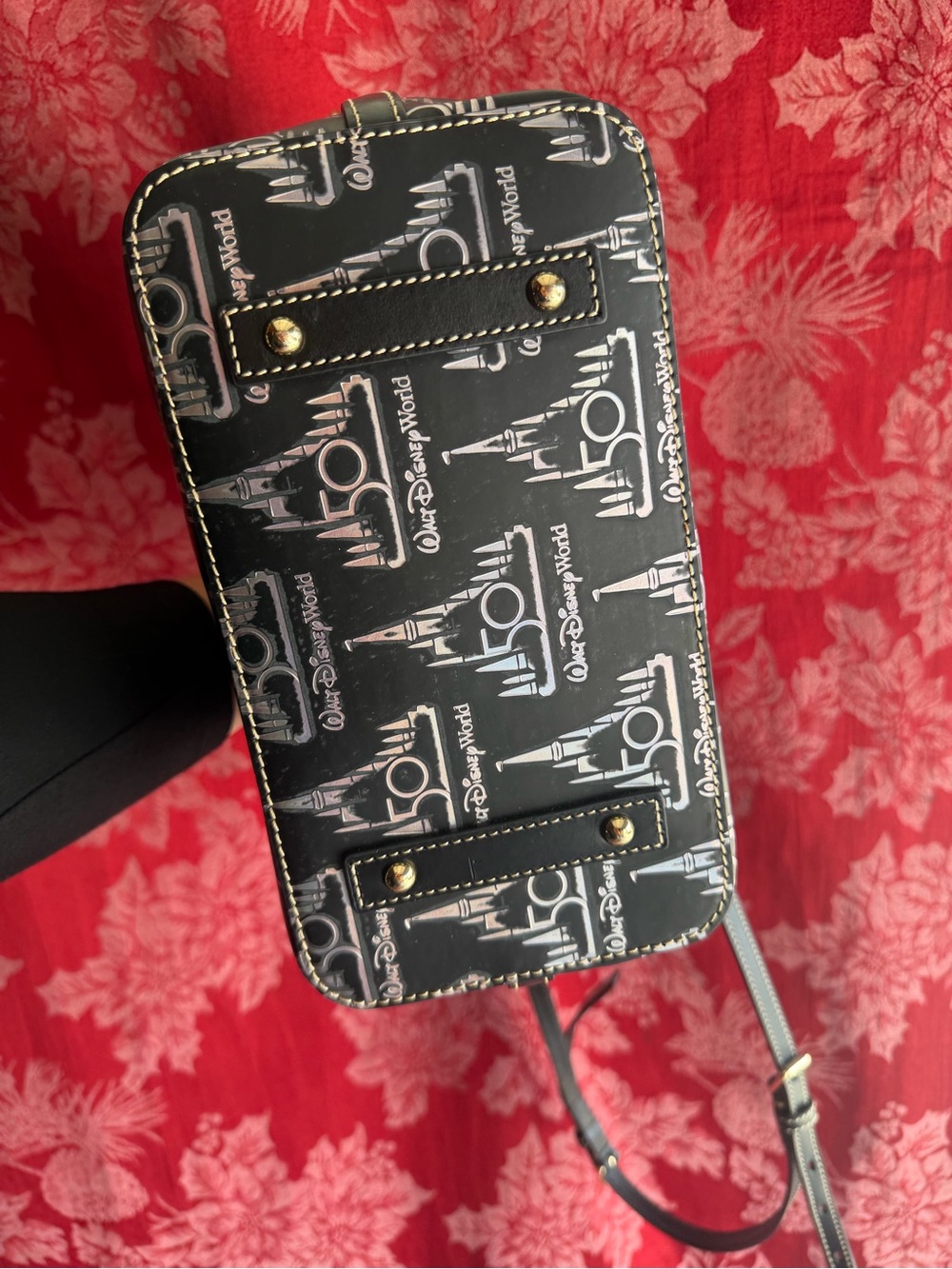 Dooney & Bourke Disney World 50th anniversary Zipper tote w/ strap - Picture 5 of 14